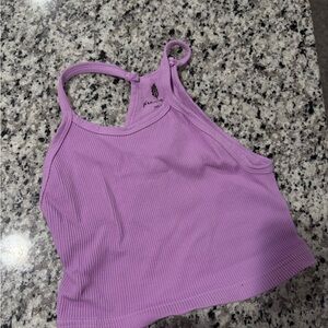 FP Movement by Free People Lilac Ribbed Tank